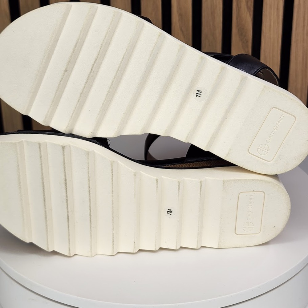 NEW - Giani Bernini Constancia Women’s Wedge Sandals Ankle Strap - Size 7 M - Picture 6 of 8